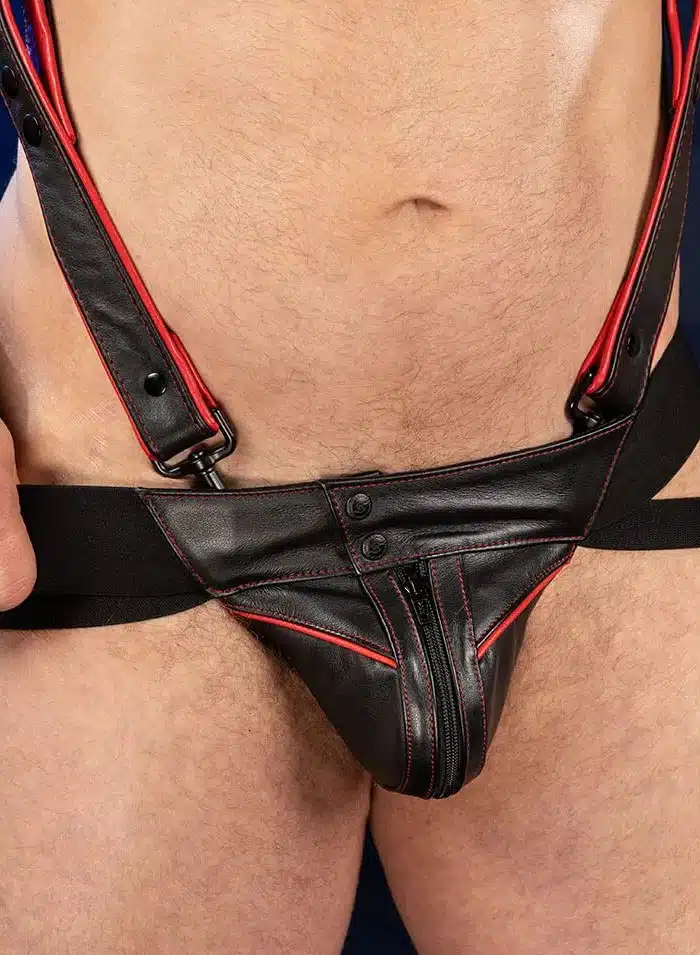 Mr. S Leather Hardline Jockstrap Red