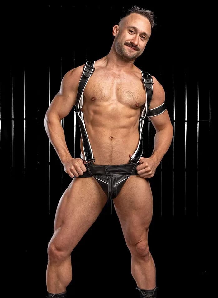 Mr. S Leather Hardline Jockstrap White