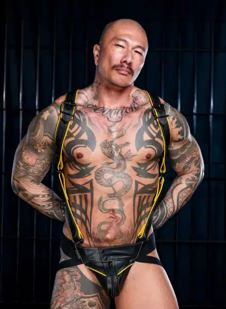 Mr. S Leather Hardline Jockstrap Yellow