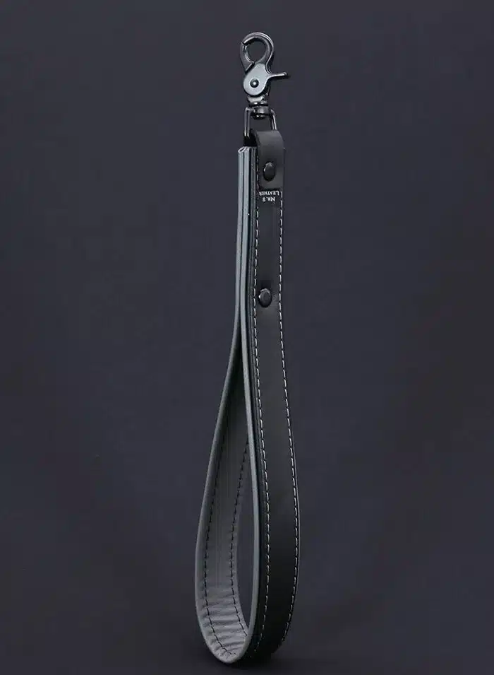 Mr. S Leather Hardline Short Leash Grey