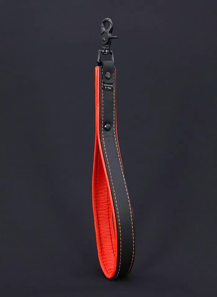 Mr. S Leather Hardline Short Leash Orange