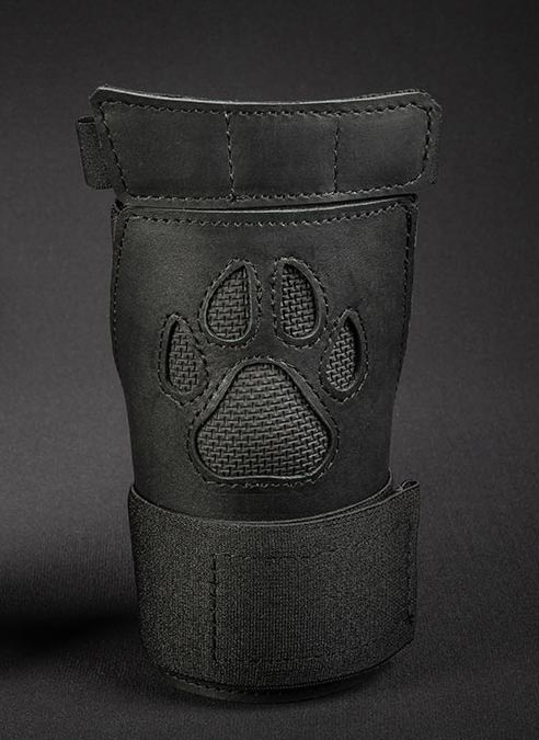 Mr. S Leather Open Paw Puppy Glove Black