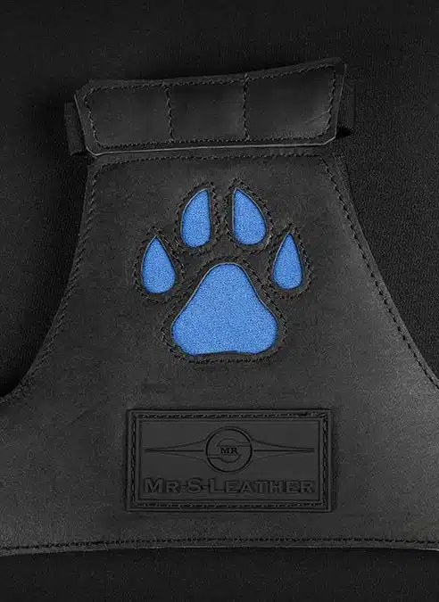 Mr. S Leather Open Paw Puppy Glove Cobalt blue