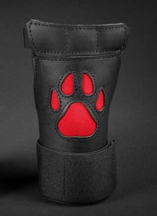 Mr. S Leather Open Paw Puppy Glove Red