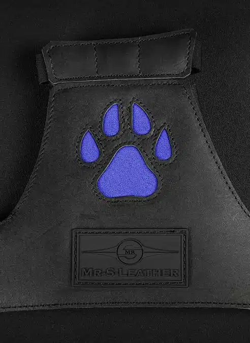 Mr. S Leather Open Paw Puppy Glove Royal blue