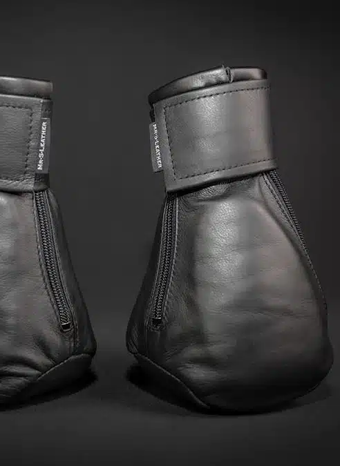 Mr. S Leather Padded K9 Mitts Brown