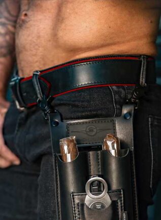 Mr. S Leather Piped Leather Belt