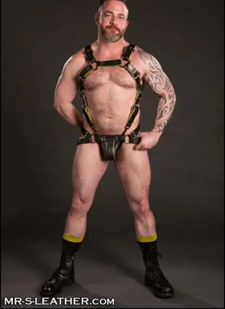 Mr. S Leather Piped Trojan Jock