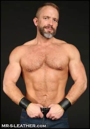Mr. S Leather Piped Wristband Zipper Pocket