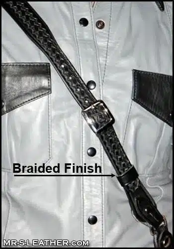 Mr. S Leather Sam Browne with Silver Hardware