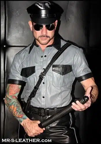 Mr. S Leather Sam Browne with Silver Hardware