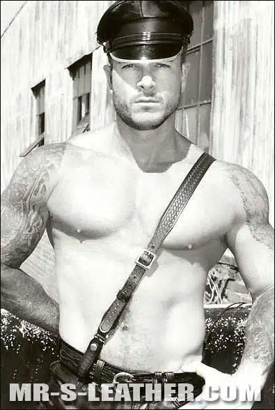 Mr. S Leather Sam Browne with Silver Hardware