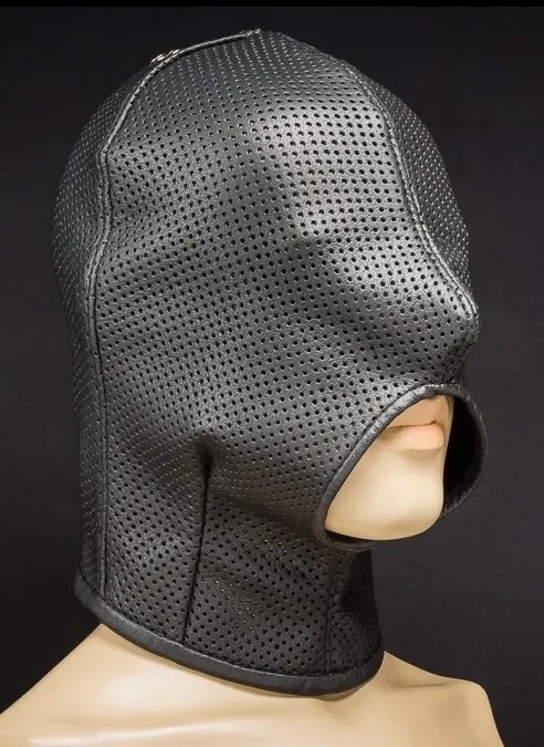 Mr. S Leather Savage Sucks Perforated Hood Black