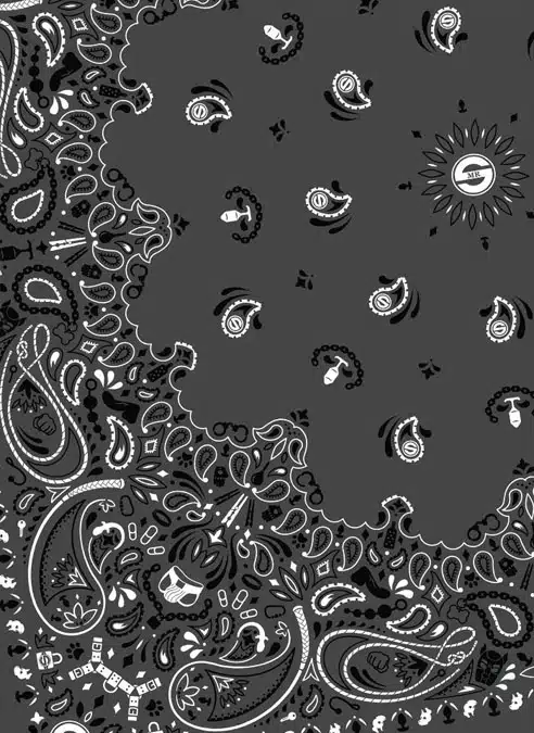 Mr. S Neck Hanky with Zipper Pocket Grey