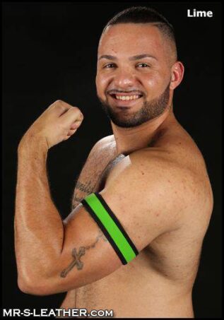 Mr. S Neoprene Bold Color Bicep Strap