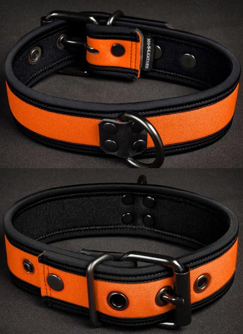 Mr. S Neoprene Puppy Collar Orange