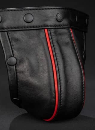 Mr. S Piped Leather Pouch for Hidden Ring Jock