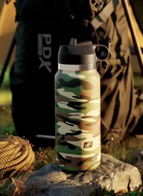 PDX Plus Fap Flask - Happy Camper Discreet Stroker