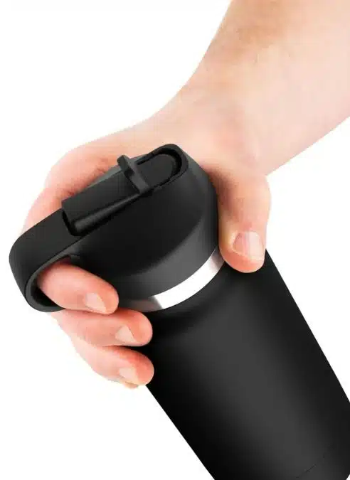 PDX Plus Fap Flask Thrill Seeker Discreet Stroker- Frosted Black