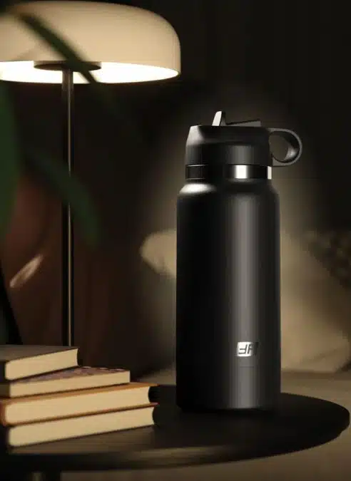 PDX Plus Fap Flask Thrill Seeker Discreet Stroker- Frosted Black