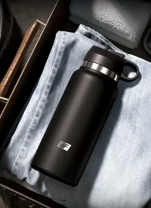 PDX Plus Fap Flask Thrill Seeker Discreet Stroker- Frosted Black