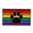 Pride Pin: Pup Paw on Rainbow Flag
