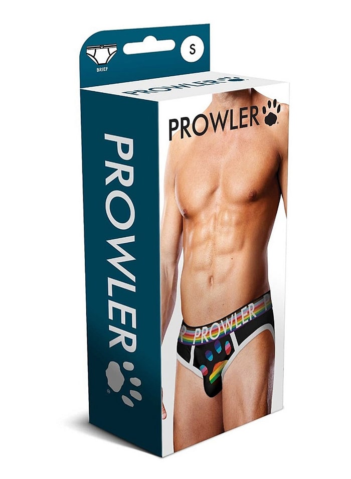 Prowler White Oversized Paw Brief Black