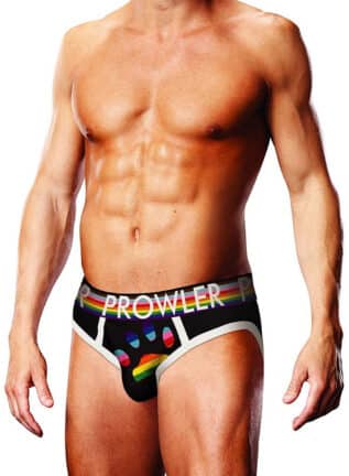 Prowler White Oversized Paw Brief Black