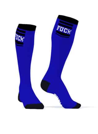 SneakXX Football Socks Blue FUCK