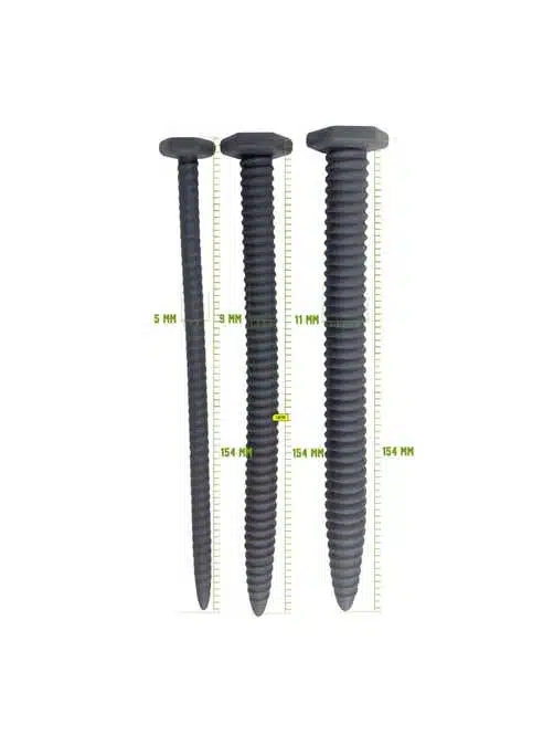 Brutus Screw You! 3 Pcs Ribbed Silicone Sound Set