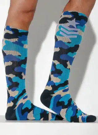 CODE 22 Military Socks Camo Navy Blue