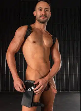 Mr. S Leather Dark Room Phone Holster Black