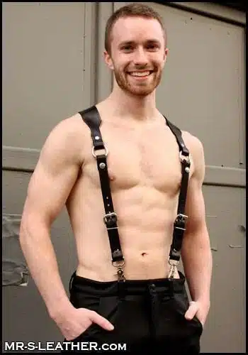 Mr. S Leather Suspender & Harness Combo