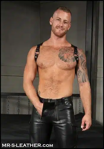 Mr. S Leather Suspender & Harness Combo