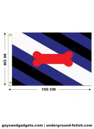 Puppy Pride Flag Printed 90 x 150 cm