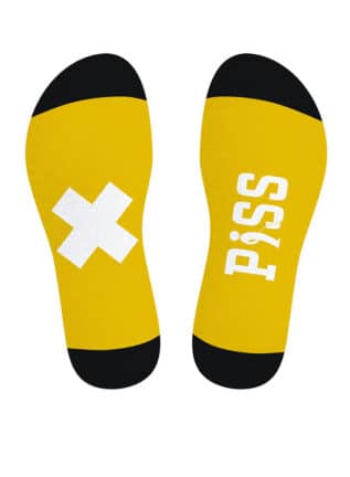 SneakXX Football Socks Yellow Piss
