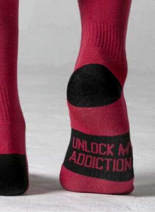 Locker Gear Knee High Socks Red