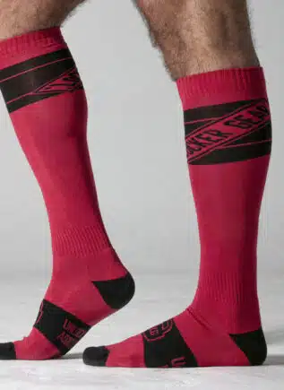 Locker Gear Knee High Socks Red