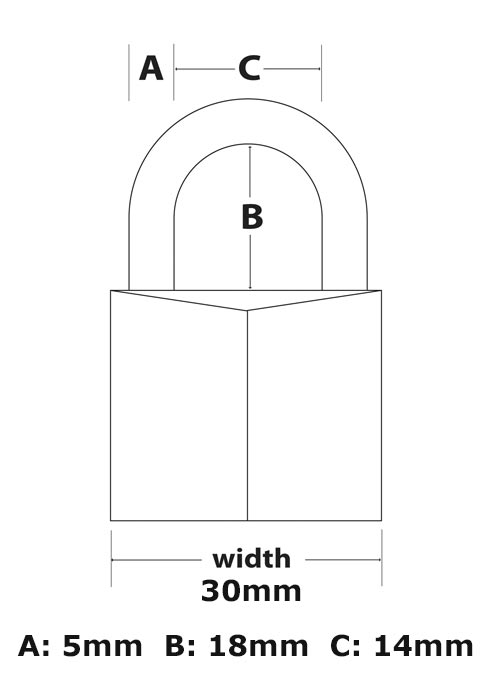 MasterLock 30 mm Black Cover Solid Aluminum Padlock 2-pack