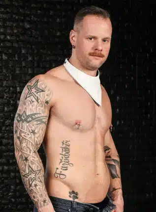 Mr. S Leather Lambskin Neck Hanky White