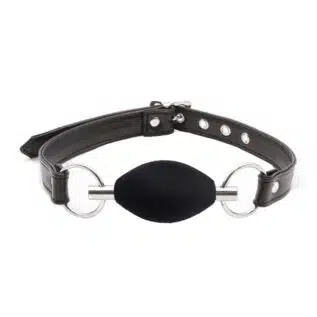 Black Label Silicone Oval Ball Gag