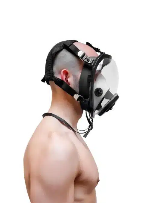 GASMASTER Black MSK Smoke Full Visor Gas Mask