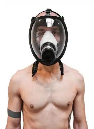 GASMASTER Black MSK Smoke Full Visor Gas Mask