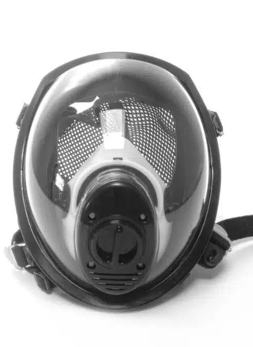GASMASTER Black MSK Smoke Full Visor Gas Mask