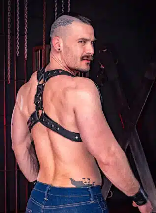 Mr. S Leather Drop Back Suspender Harness