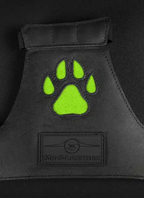 Mr. S Leather Open Paw Puppy Glove Lime