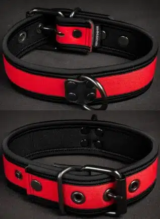Mr. S Neoprene Puppy Collar Red