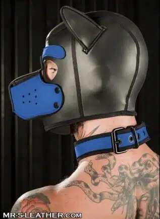 Mr. S Neoprene Puppy Hood Cobalt blue