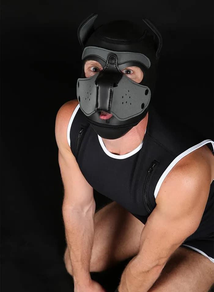 Mr. S Neoprene Puppy Hood Grey