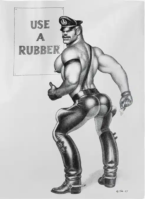 Tom of Finland Use a Rubber Milky Transparant Tote